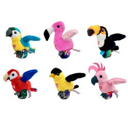 HAPPY YAPPERS - PELUCHE INTERACTIVE ACCROCHABLE (BRACELET CLAP) ASST